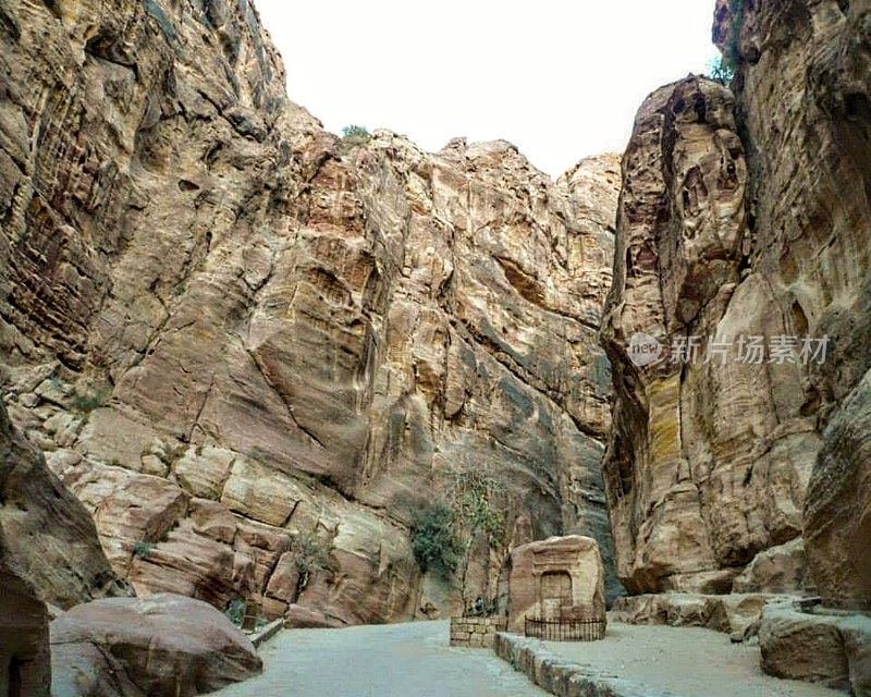 Nabataean神的坟墓- Dushara在靠近Petra的峡谷- Nabataean王国的首都在约旦的Wadi Musa市